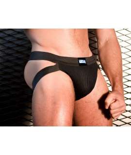 Suspensorio de código de BARRAS El Swim de Jock, Negro,125014