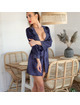 Livco corsetti fashion - jacqueline lc 90249 bata + camisa + panty azul marino s/m