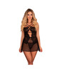 livco corsetti fashion - baririn lc 90633 falda + panty negro