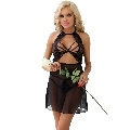 livco corsetti fashion - malviami lc 90625 shirt + panty black
