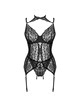 Livco corsetti fashion - giellandra for the senses collection corset + panty black
