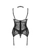 Livco corsetti fashion - giellandra for the senses collection corset + panty black