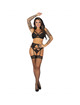 Conjunto de Lingerie Livco Corsetti Fashion Pojzon 4 Peças