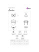 livco corsetti fashion - snehana lc 90443 bra + garter belt + panty black