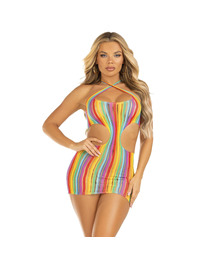 Mini Vestido Leg Avenue Multicolor Roxanne