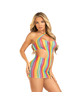 leg avenue - vestido multicolor