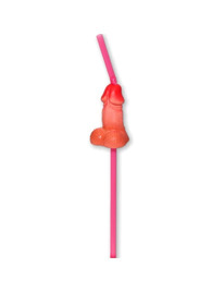 Saco de 5 Palhinhas Diablo Picante Pénis Beje