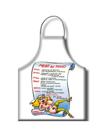 diablo picante - delantal menu novio texto espaÑol