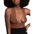bye-bra - body cinta 5 m x 6.5 cm + 3 pares de pezoneras marron
