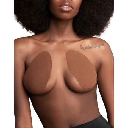bye-bra - realzador pechos + 3 pares de saten beige copa a/c
