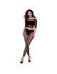 chilirose - cr 4647 top leggins negro s/m