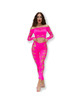 chilirose - cr 4632 top pantalon fucsia s/l