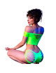 Conjunto de Lingerie Chilirose 2 Peças Flurescente Valentina