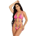 leg avenue - set top pants fishnet multicolor