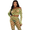 Conjunto de Lingerie Chilirose Top e Leggins Hardcore Verde