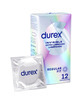 durex - invisible extra lubricado 12 unidades