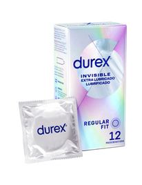 durex - invisible extra lubricated 12 units