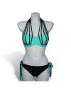 Bikini de color Azul y las Bandas 360005