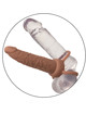 california exotics - performance maxx doble penetrador recargable piel moreno