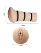 Masturbador Crazy Bull Formato Vagina com Anéis Modelo 2