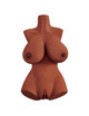 Masturbador Pdx Plus Perfect Dorso de Mulher com Tetas e Pele Castanha