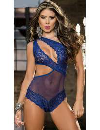 Body Asymmetrical with Lace Blue 162008