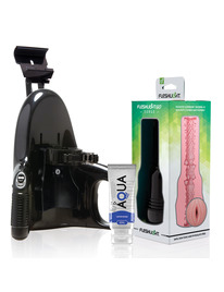 Masturbador Fleshlight Go Pink Lady Surge Vagina + Suporte Universal + Lubrificante de Água 50 ml
