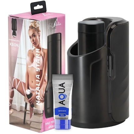 Masturbador Kiiroo Keon + Feel Stroker Natalia Star + Lubrificante de Água 50 ml