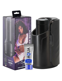 kiiroo - pack keon + feel september reign + lubricante aqua quality 50 ml