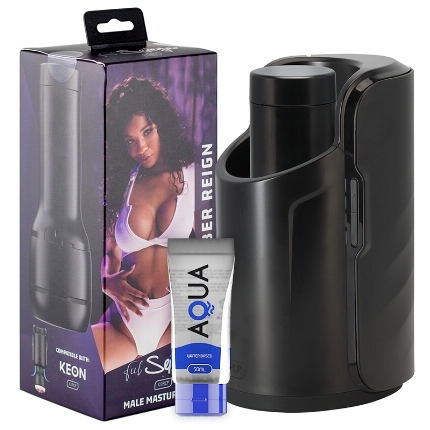 kiiroo - pack keon + feel september reign + aqua quality lubricant 50 ml