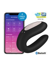 satisfyer - double joy con app morado