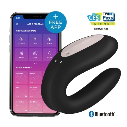 Satisfyer - double joy con app black