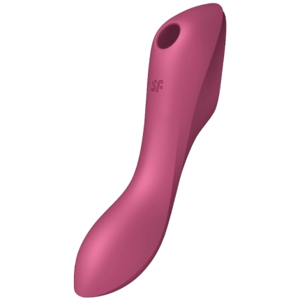 satisfyer - curvy trinity 3 air pulse vibrator red