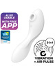 Satisfyer curvy trinity 5 estimulador y vibrador app - azul