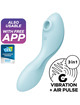 Satisfyer curvy trinity 5 estimulador y vibrador app - azul