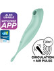 satisfyer - twirling pro+ air pulse stimulator vibrator app red
