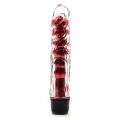 Vibrator the Classic Crystal Red 17,5 cm