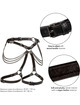 Harness Feminino California Exotics Euphoria de Coxa Multi Cadeia Plus Size