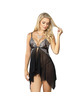 subblime - babydoll tela tul pecho encaje s/m