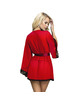 Robe Subblime com Detalhe de Renda Vermelho