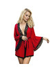 Subblime - bata tela transparente detalle encaje rojo s/m