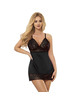 Subblime - babydoll con estampado floral pecho negro s/m