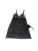 Subblime - babydoll con estampado floral pecho negro s/m