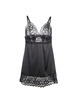 Subblime - babydoll with floral print chest black s/m