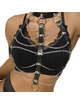 Harness Subblime Couro com Correntes para Mamas