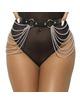 subblime - cinturon de cadenas cuero negro talla Única