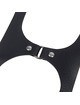 subblime - full body harness with leather buckles black one size