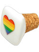 pride - tapon ceramica corcho cuadrado con bandera lgbt
