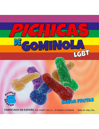 pride - pichitas de gominola frutas con azucar lgbt