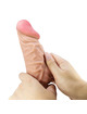 pretty love - sliding skin series realistic dildo with sliding skin suction cup flesh 24 cm